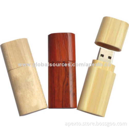 Wooden USB Keys, 4/8/16GB Memory Capacity, Customized Logos Welcomed, Support free Data Preloading